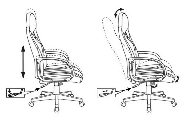 Геймерское кресло Бюрократ ЗОМБИЕ РУННЕР Белый-голубой / ZOMBIE RUNNER_17