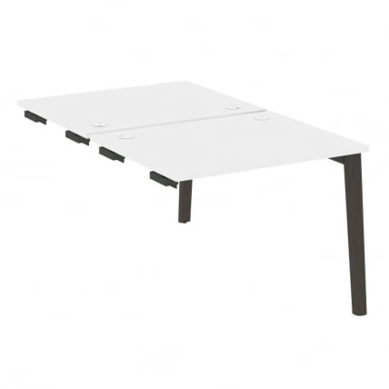 Стол-приставка двойной к опорным элементам ОНИКС ВООД ОВ.Д.СПР-1.8 Белый Бриллиант/Темный / ONIX WOOD OW.D.SPR-1.8_0