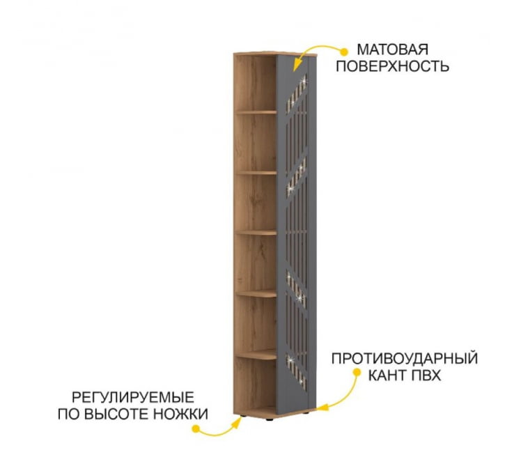 Стеллаж торцевой (лев/прав) Монако 402.15_2