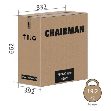 Кресло руководителя Чаирман 794 экокожа Черный / Chairman_6