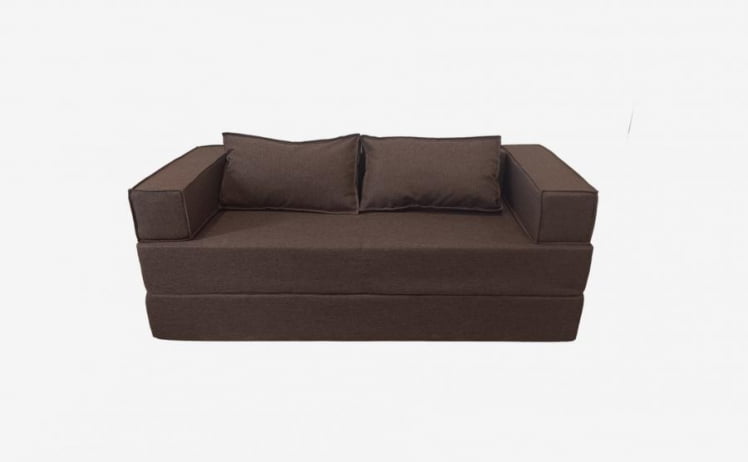 Диван прямой бескаркасный Хит (Берхоусе) Цвет фасада: Кофе; Тип: Прямой; Материал фасада: Рогожка / (Berhouse)_0