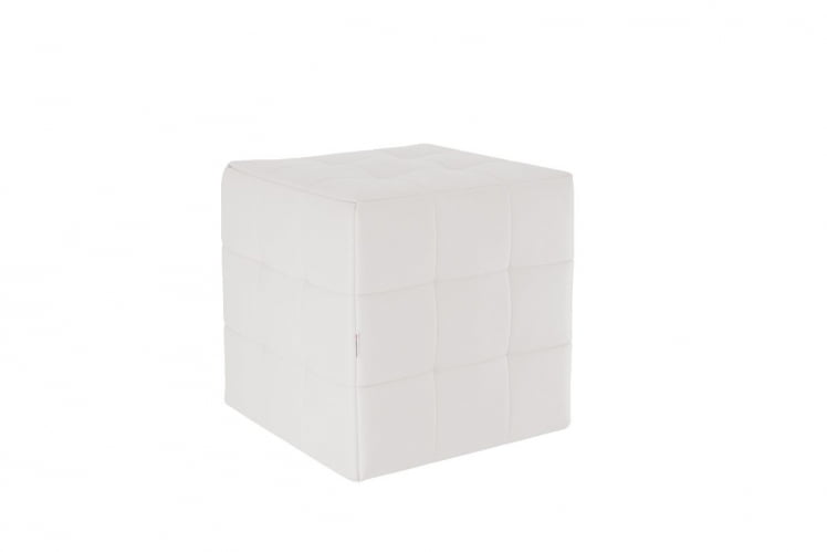 Пуф Рубик ПМ-003.1 белый (экокожа) / PM-003.1_0