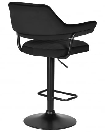 Стул барный ДОБРИН CХАРЛЙ БЛАCК (черный велюр (МДЖ9-101)) / DOBRIN CHARLY BLACK (MJ9-101))_3