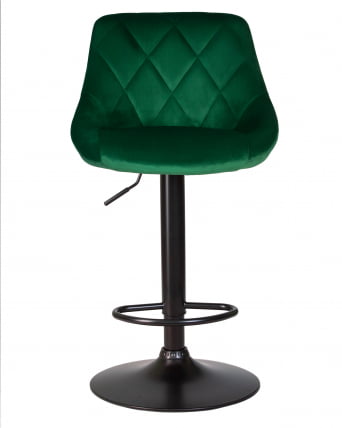 Стул барный ДОБРИН ЛОГАН БЛАCК (зеленый велюр (МДЖ9-88)) 2 шт / DOBRIN LOGAN BLACK (MJ9-88))_6