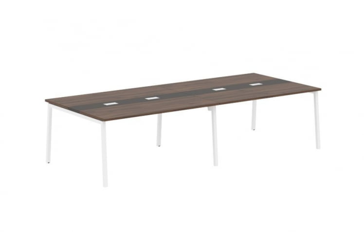 Переговорный стол ЕДИС ЕЛCТ 3114 Дуб Денвер темный Мокко Белый / EDIS ELCT_0