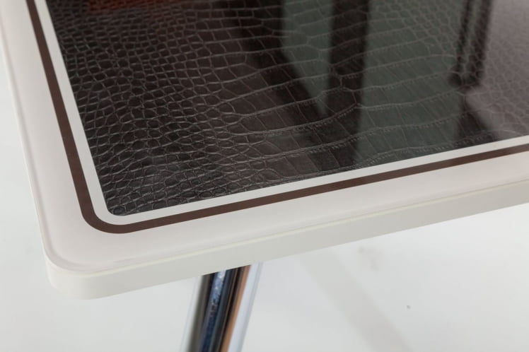 Стол обеденный Аспен КЗ(6195) крем,крокодил коричневый_10