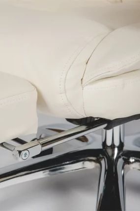 Кресло офисное Парламент Х-2021-70-5 иворй леатхер Слоновая кость / H-2021-70-5 ivory leather_12