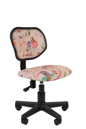 Детское кресло CХАИРМАН ТИН (КИДС) 106 черный пластик Принцессы / CHAIRMAN (KIDS)_0