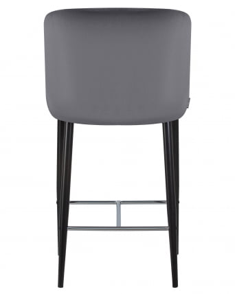 Стул полубарный ДОБРИН CХРИСТИАН 65 Темно-серый велюр В108-91 / DOBRIN CHRISTIAN V108-91_4