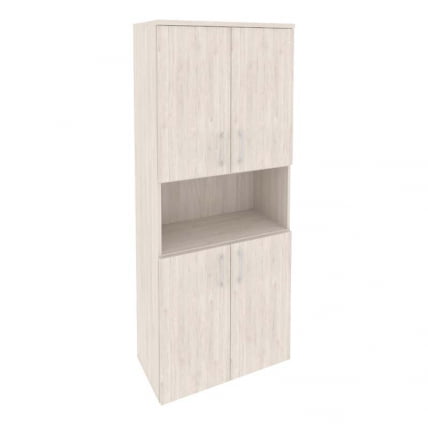 Шкаф высокий широкий (4 низких фасада ЛДСП) ОНИКС О.СТ-1.5 Денвер Светлый / ONIX O.ST-1.5_0