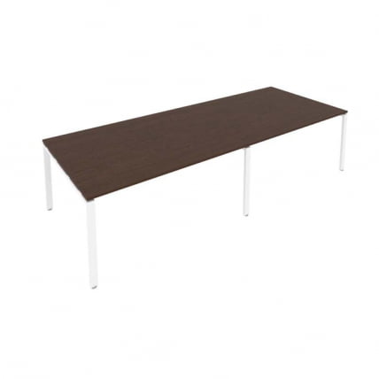 Переговорный стол (2 столешницы) Метал Сйстем Б.ПРГ-2.4 Венге/Белый / Metal System_0
