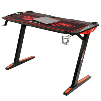 Игровой компьютерный стол СКИЛЛЛ CТГ-003 120КС60 Черный-красный / SKILLL CTG-003 120X60_3