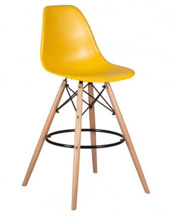Стул барный ДОБРИН ДСВ БАР (ножки светлый бук, цвет горчичный (Й-03)) 2 шт / DOBRIN DSW BAR (Y-03))_1
