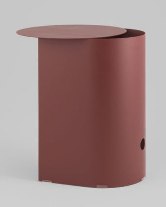 Журнальный столик Флоире металл бордовый / Floire_8