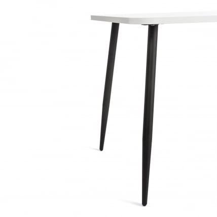 Стол ПЛУТО ЛДСП/металл, 120кс80кс77 см, Белый/Черный / PLUTO 120x80x77_3