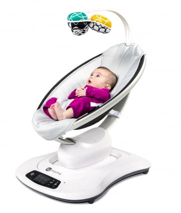 Электронное кресло-качалка 4Момс Мамароо 4.0 Серебро / 4Moms Mamaroo_0