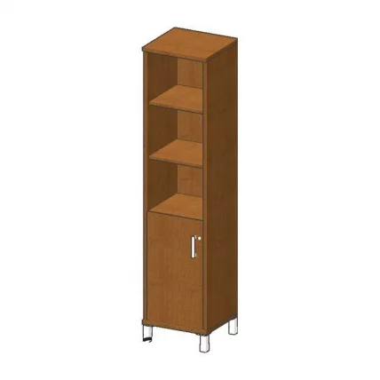 Стеллаж стекло в раме В431.3 Л/Р Дуб девон / L/R_0