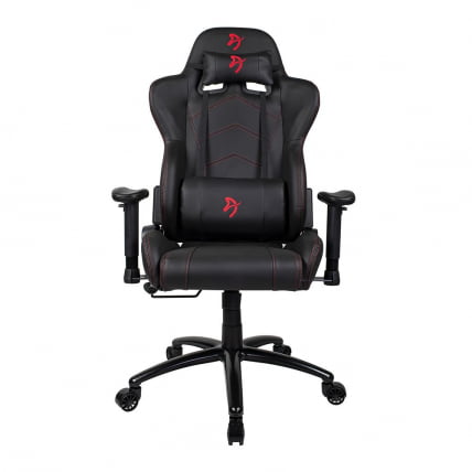 Геймерское кресло Ароззи Инизио Блаcк ПУ Ред лого / Arozzi Inizio Black PU Red logo_2
