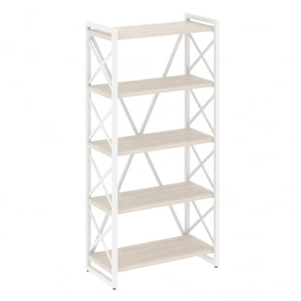 Стеллаж на регулируемых опорах - 5 полок ЛОФТ ВР.Л-МСТ.О-5.8 Металл белый Денвер светлый / LOFT VR.L-MST.O-5.8_0