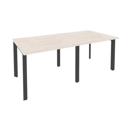 Стол переговорный (2 столешницы) ОНИКС О.МП-ПРГ-2.1 Денвер Светлый/Антрацит / ONIX O.MP-PRG-2.1_0