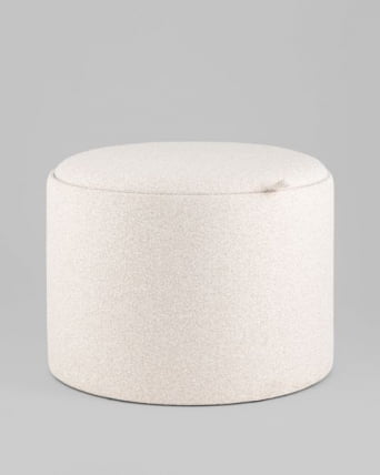 Пуф с ящиком Хюгге Л букле бежевый / L_0