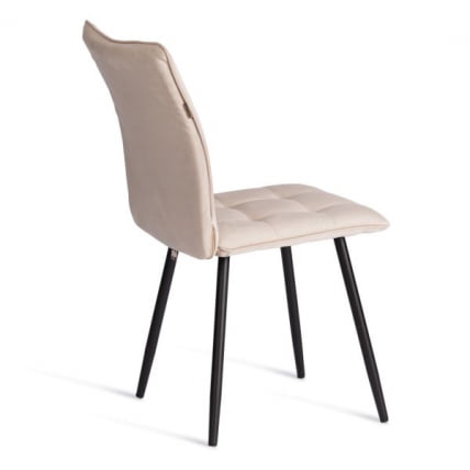 Стул обеденный Бари (2 шт. в упаковке) ЛТ, велюр, бежевый/черный, 7, 41х55х89 см / Bari LT,_3