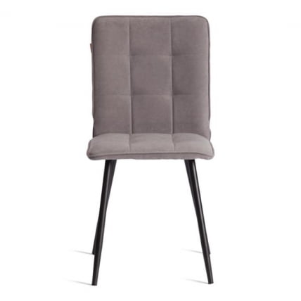Стул обеденный Бари (2 шт. в упаковке) ЛТ, велюр, серый/черный, 29, 41х55х89 см / Bari LT,_5