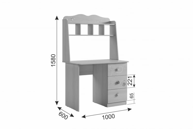 Стол Чудо МДВ-05 Белый рамух / MDW-05_5
