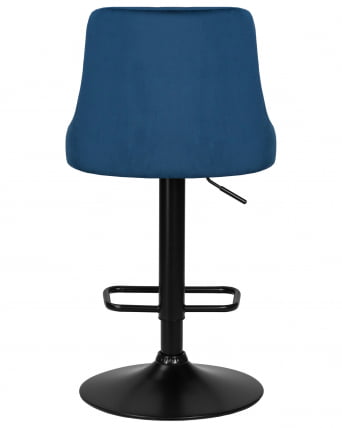 Стул барный ДОБРИН ДЖОСЕПХ БЛАCК (синий велюр (МДЖ9-117)) / DOBRIN JOSEPH BLACK (MJ9-117))_4