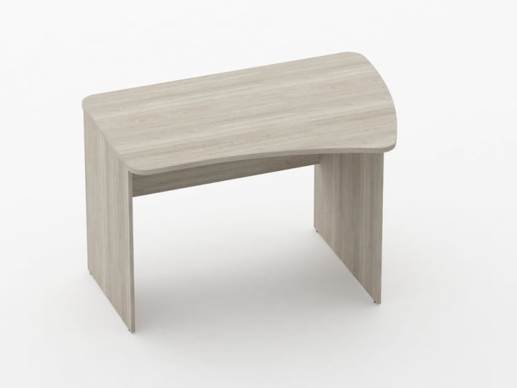 Стол эргономичный Глассй 1.12.12Пр Дуб сантана светлый / Glassy_0