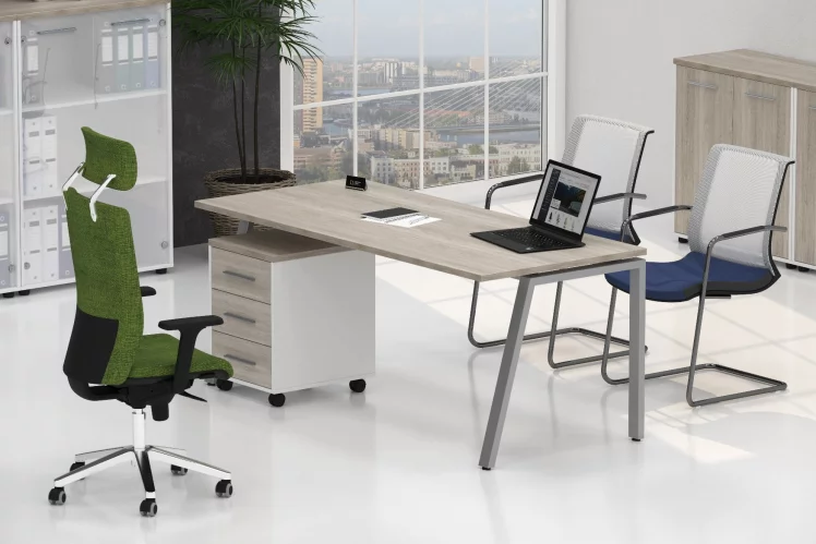 Мебель для персонала Дека №2 Дуб Сантана светлый / Deka_1