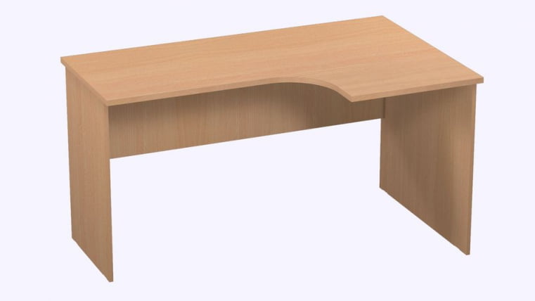 Стол компьютерный угловой Р.РС-16 (правый) Крафт белый_0