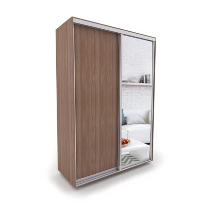 Шкаф-купе 2-х дверный Акцент-Сим ДЗ 1400х600 Ясень шимо тёмный_0