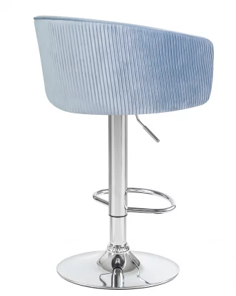 Стул барный ДОБРИН ДЭРCЙ Cеро-голубой велюр 1922-6 / DOBRIN DARCY Cеро-голубой_3