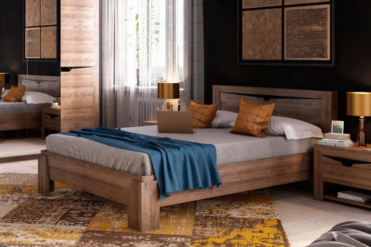 Комплект мебели для спальни Соренто №1 Дуб Стирлинг_1