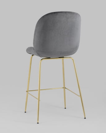 Стул полубарный Беетле со спинкой голд Серый / Beetle gold_5