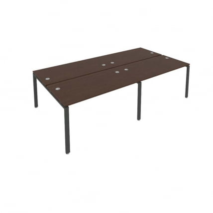 Рабочая станция на 4 раб.места Метал Сйстем Б.СМ-4.3 Венге/Антрацит / Metal System_0