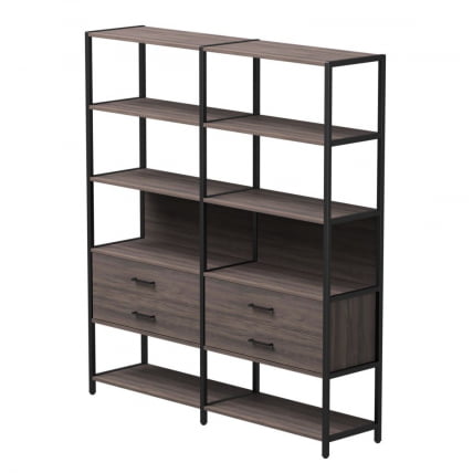 Набор стеллажных систем Еверпроф ЕВО №7 Дуб Пасадена Черный / Everprof EVO_0