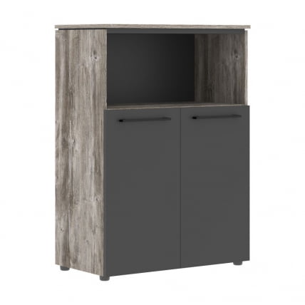 Шкаф с глухими дверьми МОРРИС ТРЕНД ММC 85.3 Сосна Нордик Антрацит / MORRIS TREND MMC_0