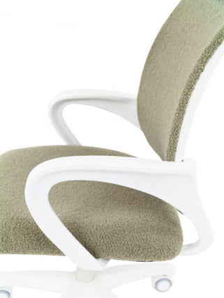 Детское кресло CХАИРМАН ТИН (КИДС) 103 белый пластик БАРНИ (БАРНИ) Оливка / CHAIRMAN (KIDS) (BARNI)_4