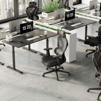 Эргономичное компьютерное кресло (для геймеров) Еурека Норн, Грей / Eureka Norn, Grey_10