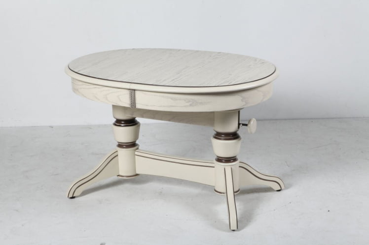 Стол-трансформер Лира-5 (1м) тон 2 с коричневой патиной_0