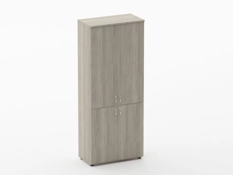 Шкаф высокий закрытый Твин 16.16.101 Дуб Сантана светлый / Twin_0