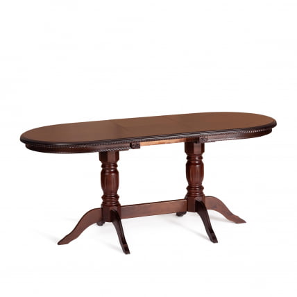 Стол CОППОЛА бук, мдф, 140+40кс80кс77см, Тобаcко, узор прямой / COPPOLA 140+40x80x77см, Tobacco,_7