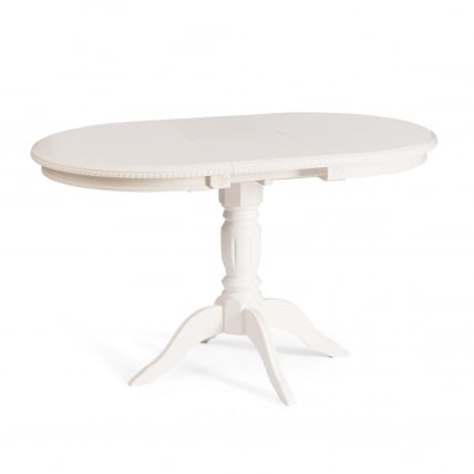 Стол СТЕФАНО бук, мдф, 100+30кс80кс77см, Иворй вхите / STEFANO 100+30x80x77см, Ivory white_8