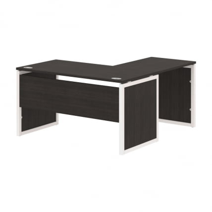 Стол письменный угловой левый КСТЕН-КП КСКПCТ 1415 Л Дуб Юкон Белый / XTEN-QP XQPCT L_0