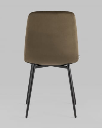 Стул Одди велюр Коричневый_4