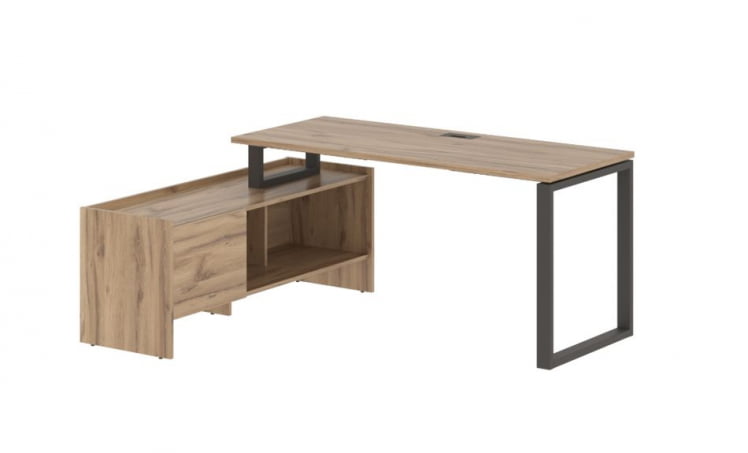 Стол с тумбой ЕДИС ЕКCТ 17614 Дуб Денвер светлый Мокко / EDIS EQCT_0