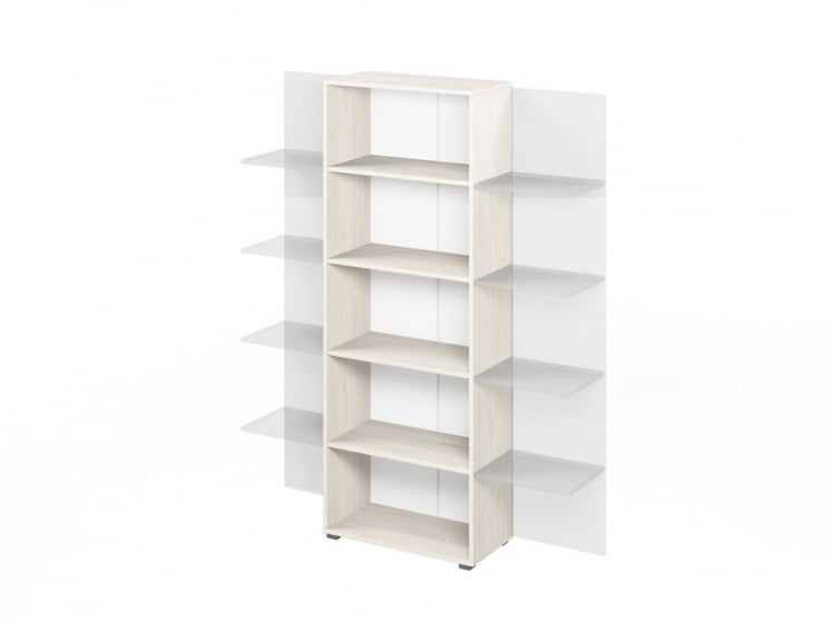 Стеллаж дополнительный ЛЕМО Л-641 Сосна Скандинавия / LEMO L-641_0