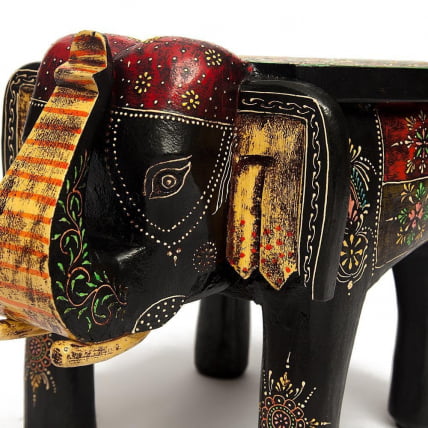 Столик Сеcрет Де Маисон СЛОН ( мод. ЕТ-001) дерево, 44х44х44см, этническая роспись / Secret De Maison SLON mod. ET-001)_7